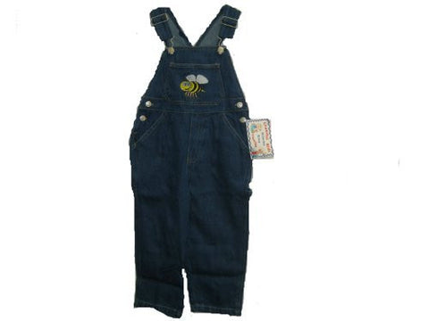 SKU: 202C Toddler Girls Sizes 2T/3T/4T Cotton Denim Embroidery Bib Pocket Overall