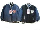 SKU: 702 Mens Sizes M/L/XL/XXL Padded Embrodiery Varsity Zipper Reversible Jacket