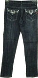 SKU: 716048 Girls Sizes 7/8/10/12/14 Stretchable Denim 5 Pockets Embroidered Jeans. Skinny Cut.