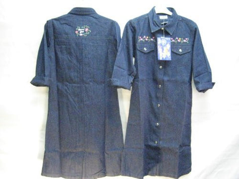 SKU: 735901-BB Girls Sizes 7/8/10/12/14 Embroidered Western Dress, (Prepack=24 PCS Assorted Sizes, Wholesale B2B)