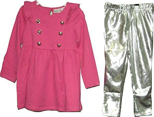 SKU: 71749INF Infant Girls Sizes 12M/18M/24M Long Sleeves. Dress+Pants Legging 2-PC Sets