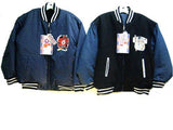 SKU: 702 Mens Sizes M/L/XL/XXL Padded Embrodiery Varsity Zipper Reversible Jacket