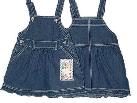 SKU: 106 Infant Sizes 12M/18M/24M Cotton Denim Jumper Dress