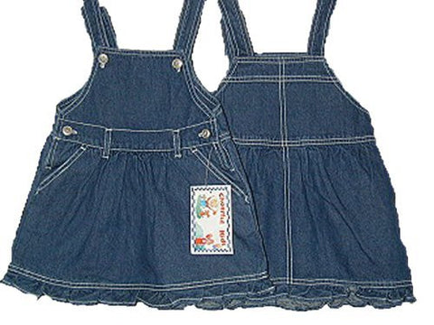 SKU: 106-BB Infant Sizes 12M/18M/24M Cotton Denim Jumper Dress (Prepack=36 PCS, Assorted Sizes)