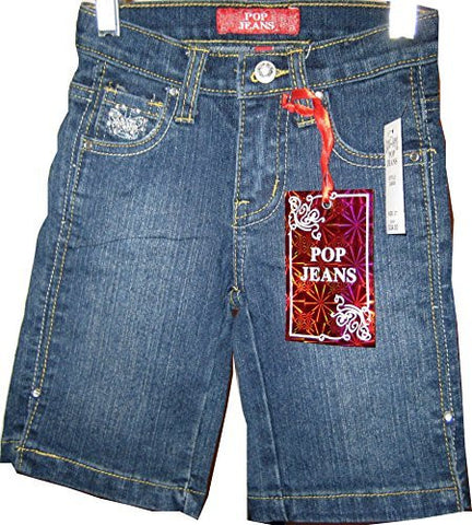 SKU: GJS24508 Girls Sizes 2/3/4 Stretchable Twill 5 Pockets Bermuda Shorts.