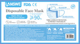 Disposable Protective Face Masks, Quality 3-Ply Sanitary. Pack of 1000 PCS.=20 Boxes x 50 PCS.