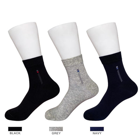 Men's Sizes 10-13(Shoe Size 6-12), 12-14(Shoe Size 13-15), Comfort Dress Socks. *Assorted 3 Colors. 12 Pairs Pack*