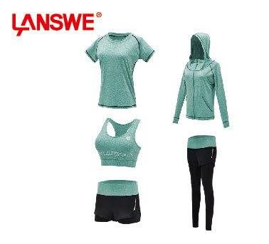 Ladies Sizes S, M, L, XL, Stretchable Yoga Sports Jackets + Sports Tops + Sports Padded Bra + Sports Shorts with Compression Tights + Sports Pullon Pants. *5 Units Pack*