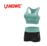 Ladies Sizes S, M, L, XL, Stretchable Yoga Sports Padded Bra + Running Shorts with Compression Tights. * 2 Units Pack*